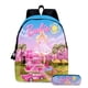 thumbnail image 1 of Cartoon Barbie Backpack Primary and Secondary School School Bag Pencil Case Two-piece Set Anime kawaii Cartoon Mochila, 1 of 2