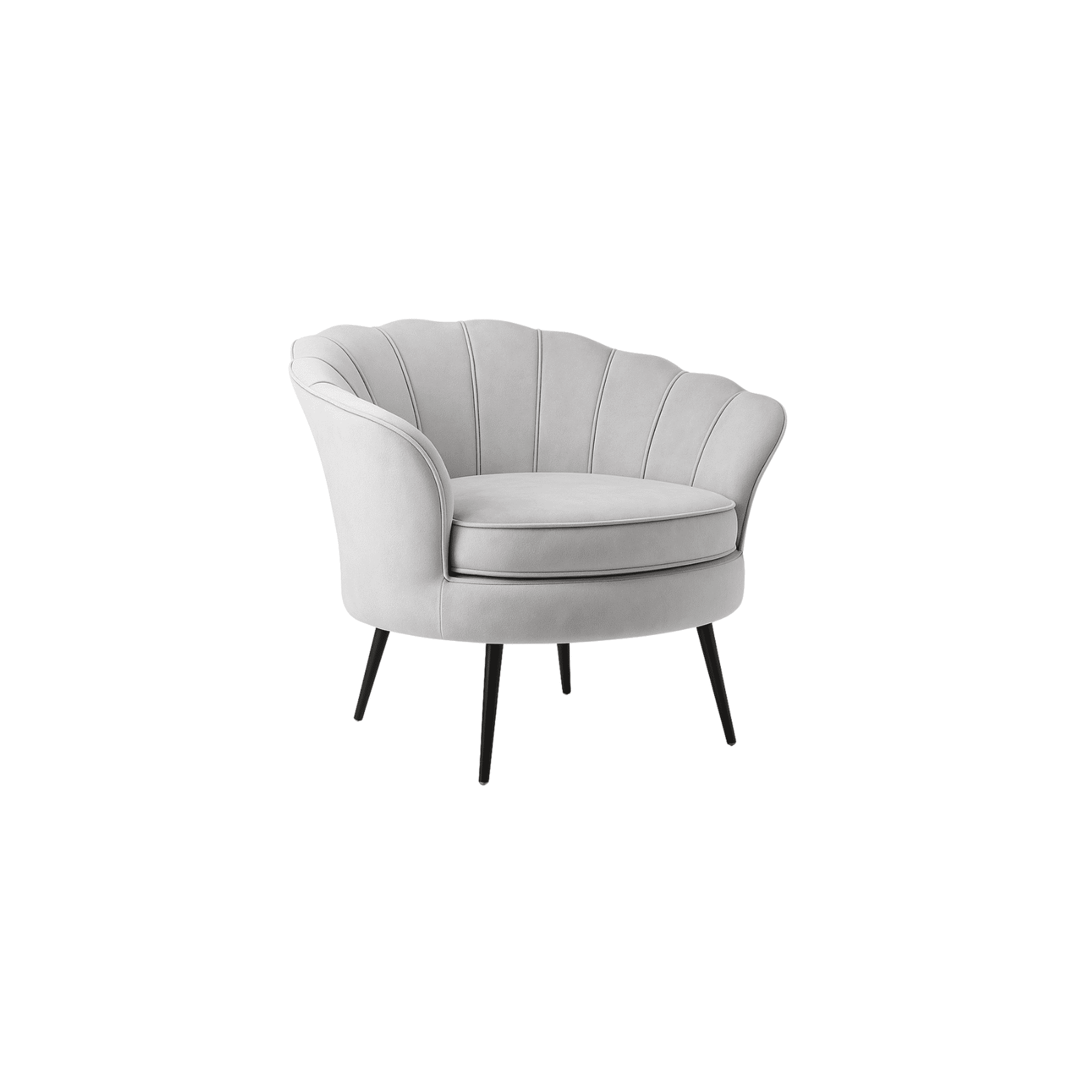 Habita2 Chile - Sillon 1 Cuerpo Terciopelo Shell Black Gris