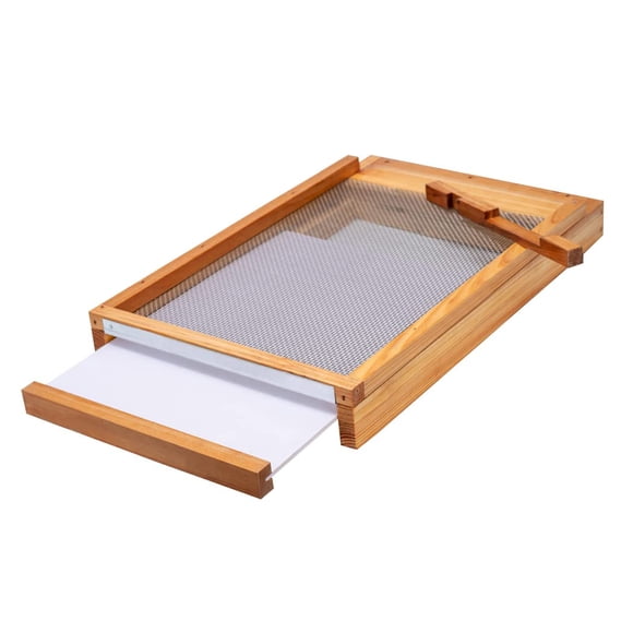BeeCastle Piso Inferior Ventilado para Colmena de 10 Marcos con Cera de Abeja