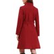 thumbnail image 3 of INSPIRE CHIC Abrigo de Guisante para Mujer Invierno Cuello Alto Botones Abajo Abrigos de Longitud Media con Cinturón S Rojo, 3 of 6