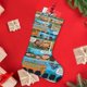 thumbnail image 4 of ¡Corre, Charlie Brown! (2) Tema: Calcetines de Navidad, fino lino blanco para colgar en escaleras y chimenea, decoración navideña para el hogar, regalo de Navidad. 45cm × 32cm, 4 of 5