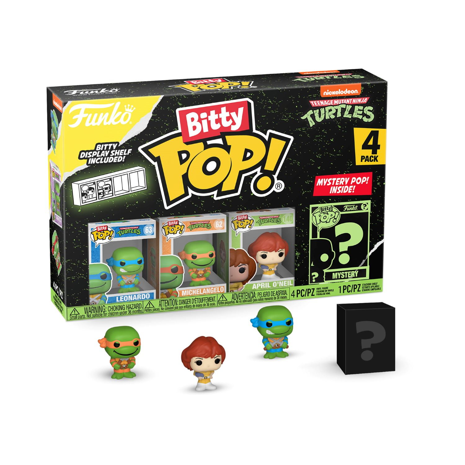 Funko Bitty Pop: Tortugas Ninja 4 Unidades