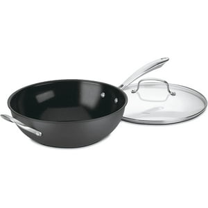 Stir-Fry Wok Cuisinart Gg26-30H Greengourmet De 30 Cm Con Cubierta De Cristal