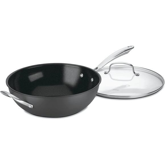 Stir-Fry Wok Cuisinart GG26-30H GreenGourmet de 30 cm con cubierta de cristal