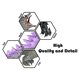 thumbnail image 2 of Figuras de acción TWCare Godzilla Dinosaur vs Kong, set de 9, 2 of 7