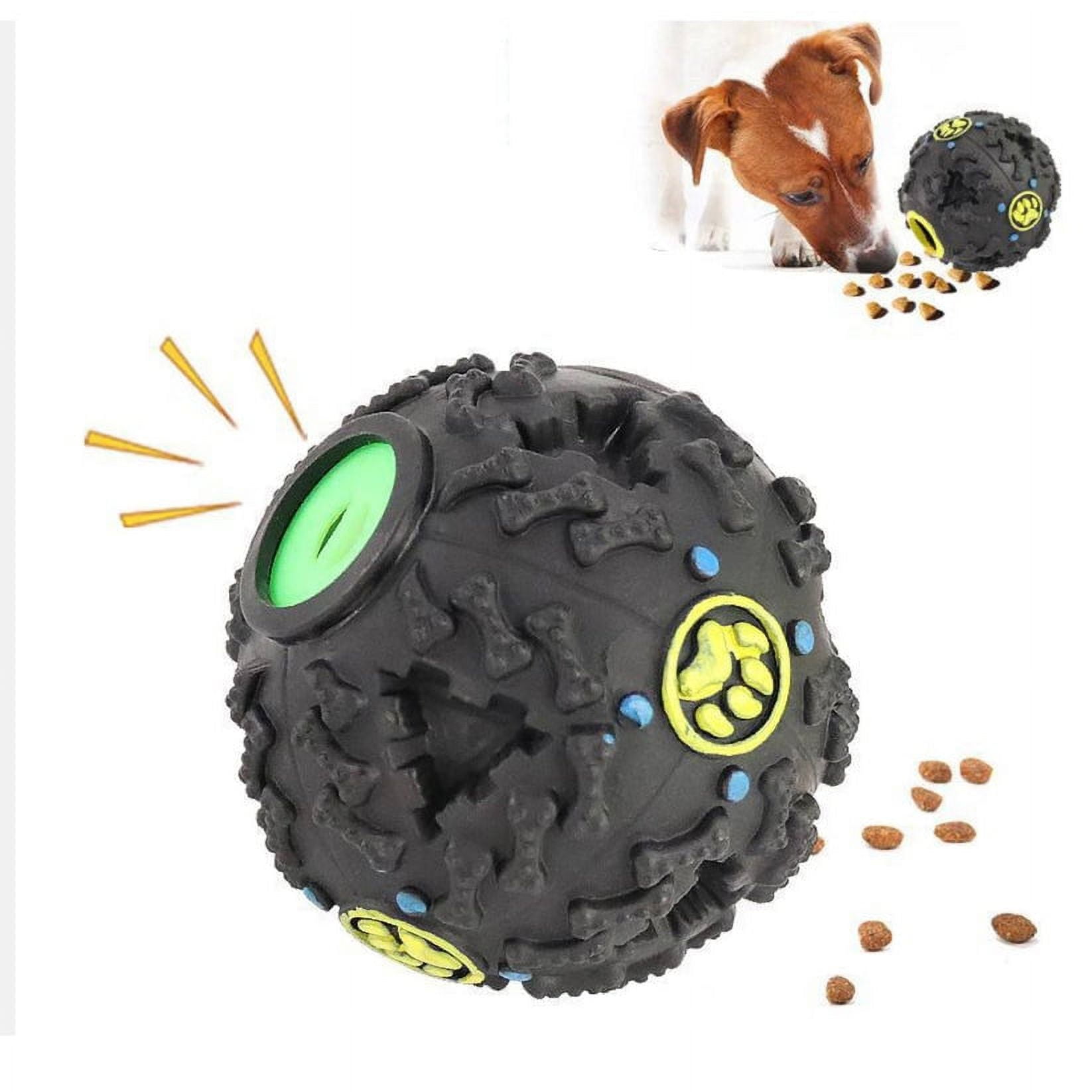 Akirapet - Juguete Pelota Comedero Con Sonido L Negras