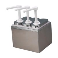 Magideal - Bomba De Condimentos Botella Dispensador De Bomba De Condimentos 1.4L Manual Fácil De Limpiar Herramienta De Dispensación Salsas Dispensador De Tres Cabezas