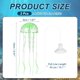 thumbnail image 2 of Decoración de Acuario con Medusas Uxcell, Decoraciones para Tanque de Peces Medusa Falsa Brillante de Silicona, (Verde, S, 2 Piezas), Destinado para Decoración de Tanque, 2 of 7