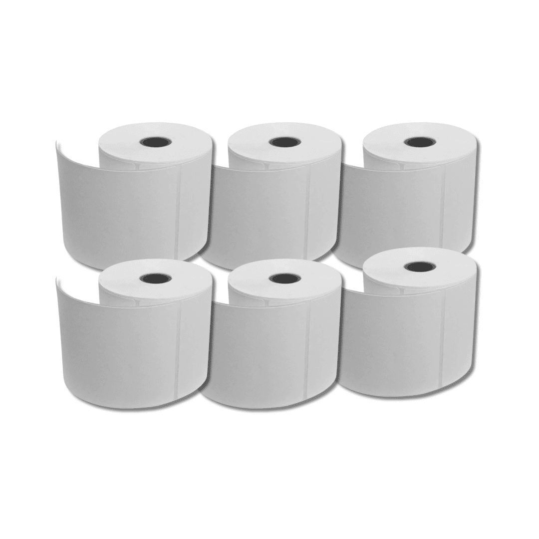 Genérico - 6 Rollos De Etiquetas Térmicas 10x15 Cm 350 Hojas Adhesivas