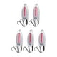 thumbnail image 5 of 5x Cucharas De Pesca Spinnerbaits Duros Verticales, Cebos Para Lubinas, Agua Dulce, Agua Salada, Plata, 21g, 5 of 5
