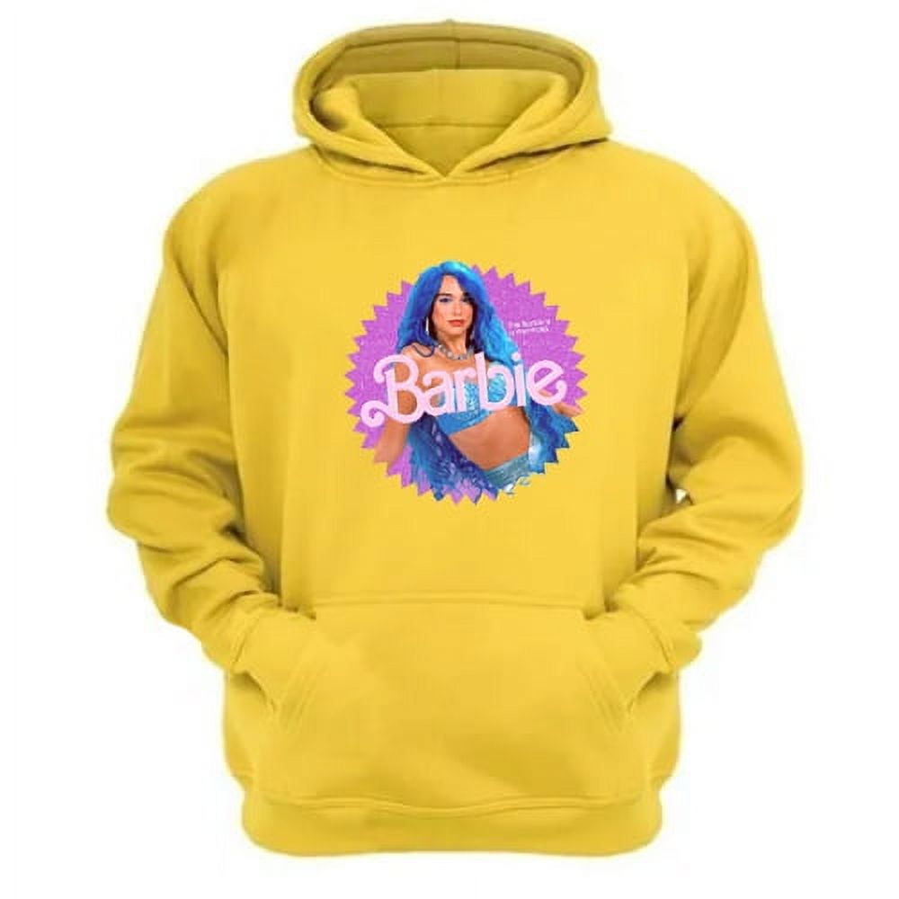 Genérico - Polerón Canguro Dua Lipa Muñeca Modelo Amarillo Talla Xl Unisex