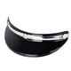thumbnail image 3 of Visera Para Casco De Moto Peak 3 Snaps Trendy Para Cascos 3/4 Recambios Negro Plata, 3 of 5