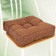 thumbnail image 4 of Xiao Hua Cojín de Silla de Algodón y Lino Marrón -1 Pieza, Cojín de Asiento Cuadrado Sólido de 15.75 X 15.75 X 3.54 Pulgadas, Cojín de Silla de Oficina con Relleno de Algodón, Decoración Minimalista, 4 of 4