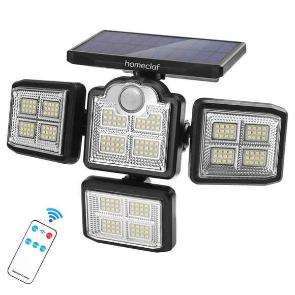 Foco led Solar exterior 4 direcciones sensor control luz fría