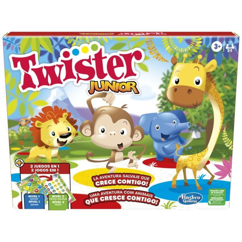 Hasbro Gaming - Juego De Tablero Twister Aventura Animal