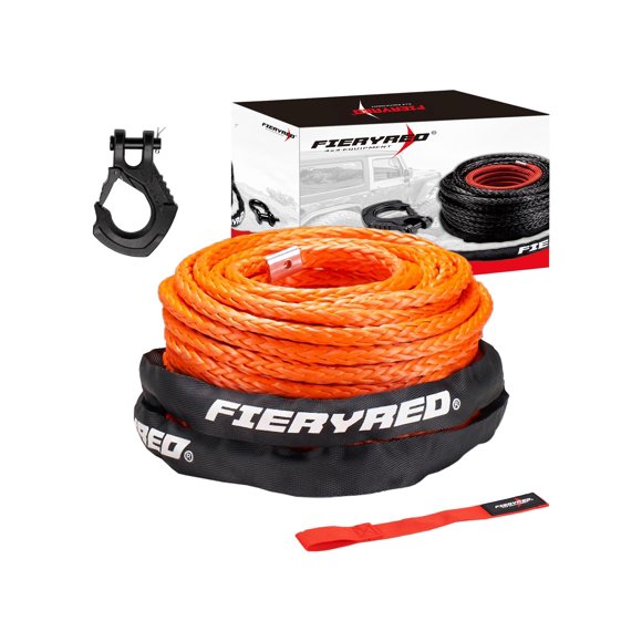 Cuerda para Cabrestante FIERYRED 30 m 12 018 kg 3/8" Naranja Kit