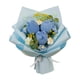 thumbnail image 3 of Ramo De Flores De Ganchillo Tulipanes Flores Artificiales Para El Hogar Fiesta De Acción De Gracias Azul, 3 of 3