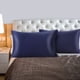 thumbnail image 1 of PiccoCasa 2 Pcs Funda de Almohada de Satén con Cremallera Seda Satinada, Estándar Azul Marino, 1 of 7