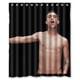 thumbnail image 1 of Cortina de ducha de baño Brendon Urie Panic con ganchos, tamaño 60 x 72 pulgadas, 1 of 3
