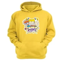 Genérico - Polerón Canguro Aventuras En Pañales Amarillo Talla M Unisex