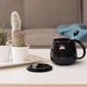 thumbnail image 5 of Taza de café Angelice Home Black Cat Ceramic 380 ml con cuchara, 5 of 8