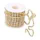 thumbnail image 4 of DIY Crystal 10 Yarda Diamante De Imitación Cerrar Cadena Clear Trim Costura Craft Golden, 4 of 5