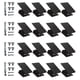 thumbnail image 2 of 16 piezas de clips para ventanas, contraventanas, reutilizables, universales, protección contra el viento, herrajes para ventanas, exteriores, ladrill Negro, 2 of 5