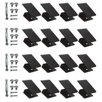 Bothyi - 16X Clips Para Ventana Clips Para Ventana Exterior Estuco Ladrillo Negro