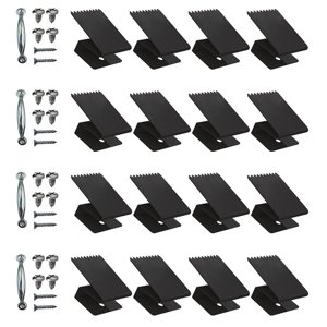 Bothyi - 16X Clips Para Ventana Clips Para Ventana Exterior Estuco Ladrillo Negro