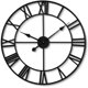 thumbnail image 1 of Reloj de pared grande de metal redondo de estilo vintage, silencioso, funciona con pilas, con números romanos negros, para decoración de sala de estar, dormitorio y cocina., 1 of 7