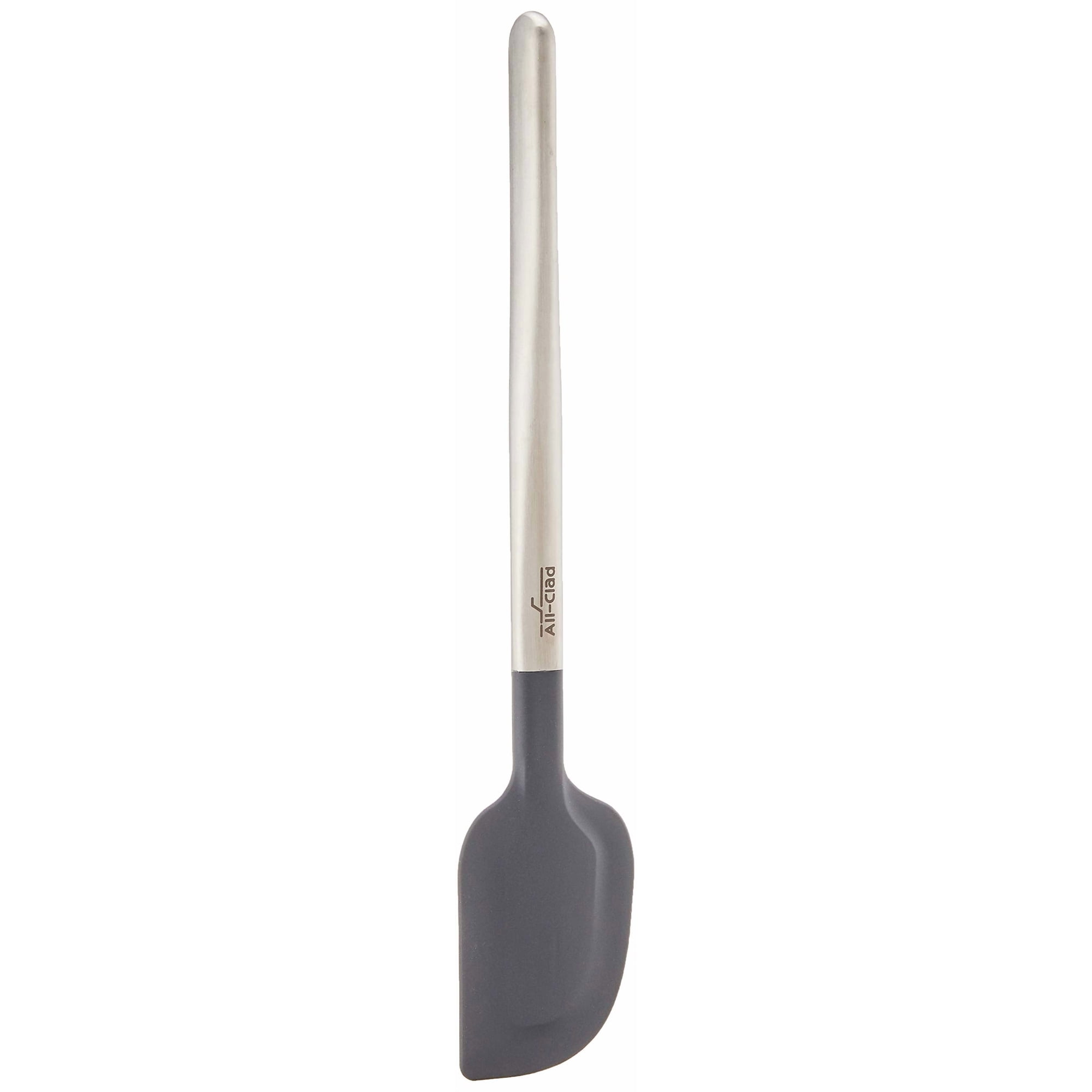 All-clad - Espátula Para Utensilios De Cocina, Totalmente Revestida, Silicona Especial, Plateada