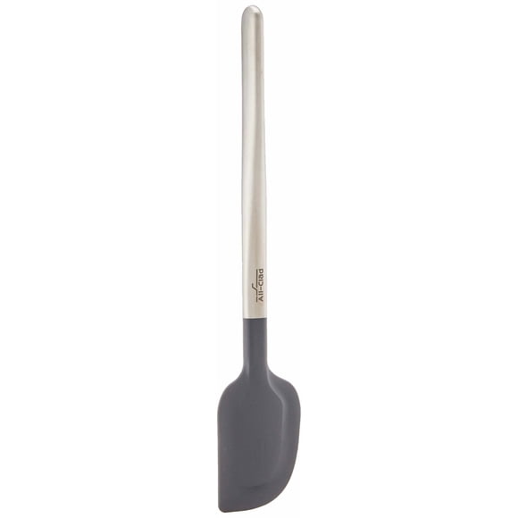 Espátula para utensilios de cocina, totalmente revestida, silicona especial, plateada