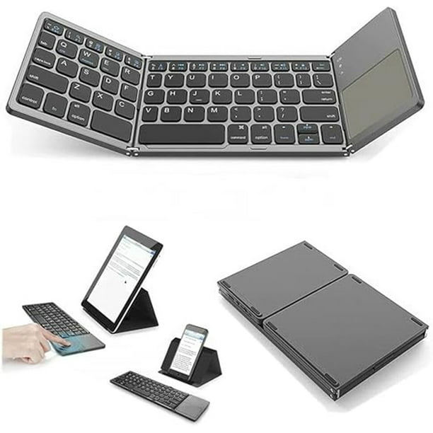 Mini Teclado Bluetooth Plegable Inalámbrico con Touchpad Teclado