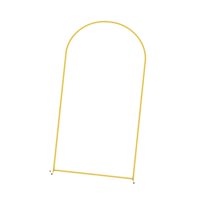 Magideal - Soporte De Fondo De Arco De Metal, Marco De Fondo Arqueado, Soporte De Flores, Arco De Boda Dorado Resistente, Soporte De Arco De Globo Para Decoració Altura 120Cm