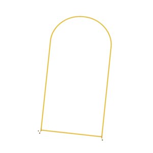 Magideal - Soporte De Fondo De Arco De Metal, Marco De Fondo Arqueado, Soporte De Flores, Arco De Boda Dorado Resistente, Soporte De Arco De Globo Para Decoració Altura 120Cm