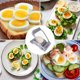 thumbnail image 5 of Cortador de huevos codoule para huevos duros de acero inoxidable, 5 of 6