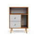 thumbnail image 5 of Velador Nórdico 40x30x60 cm Madera Blanco 2 Cajones 2 Nichos MDF 12 mm, 5 of 5