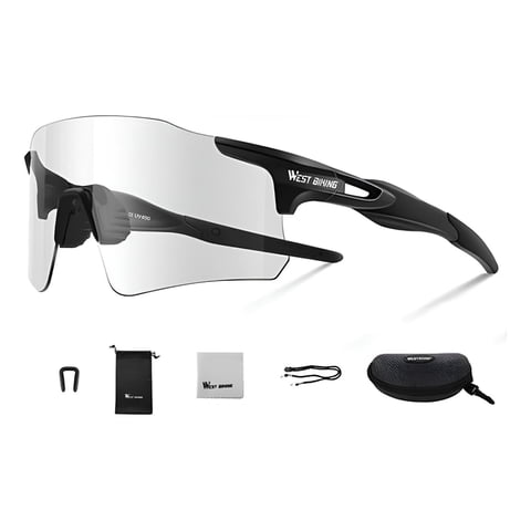 West Biking - Lentes Fotocromaticos Sin Marco Ciclismo Deportes Outdoor Multicolor Único