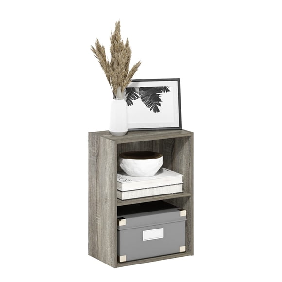 Librería Furinno Luder de roble francés, 9,3 x 15,6 x 21,2 pulgadas