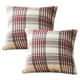 thumbnail image 1 of fundas de almohada a cuadros para exteriores e interiores, cuadradas, estilo granja, decoración del hogar, 45,7 x 45,7 cm, 1 of 5