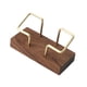 thumbnail image 4 of Organizador de tarjetas de presentación de madera de escritorio de 11x5 cm para reuniones, conferencias accesorias versátiles de tablero de mesa versá Marrón oscuro, 4 of 5