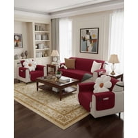 Todo Para El Hogar - Juegos 3+1+1 De Cubre Sillon Reversibles Con Bolsas