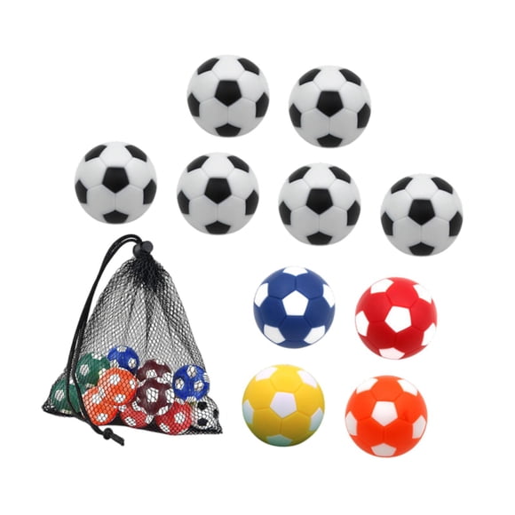 Reemplazo de pelotas de foosball de decoración de regalo de cumpleaños pequeños adornos de resina Bola de fútbol multicolor Bola de juego de mesa ofic 36 cm