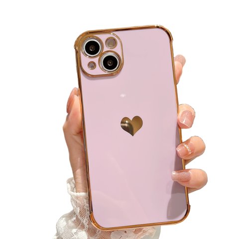 Genérico - Carcasa Corazones Para Iphone 13 Lila