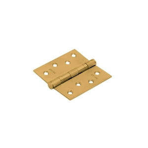 Stark Design - 3 Bisagras Con Rodamientos De 4""X4"". 2 Mm Espesor. (Bronce Pulido)