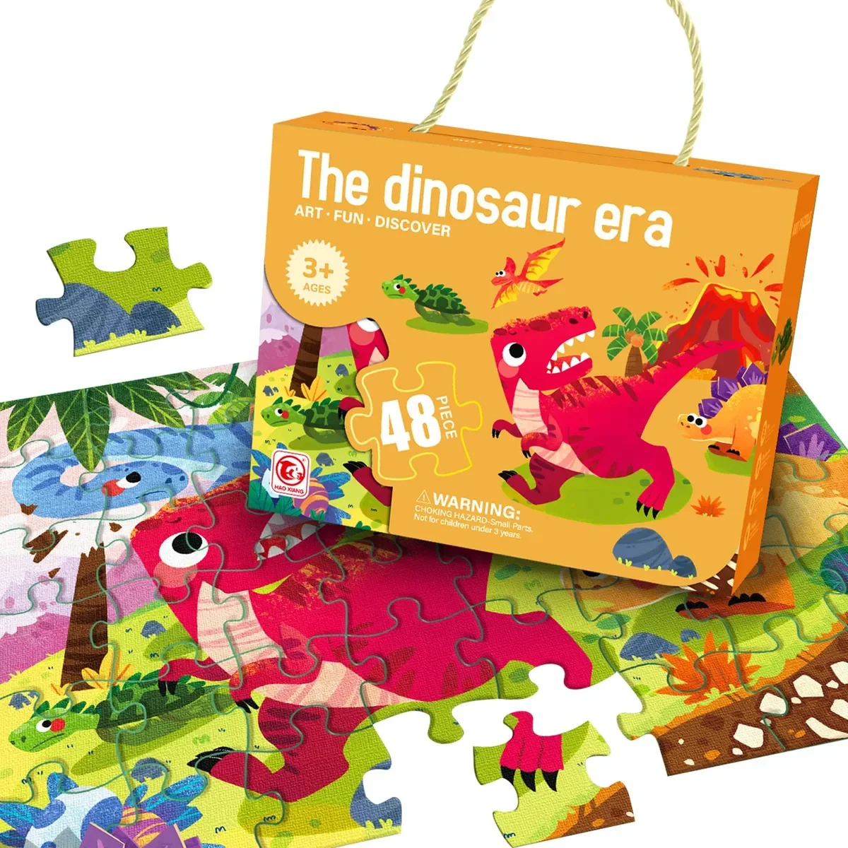 Pedagogia Activa - Puzzle 48 Piezas - Era De Dinosuarios