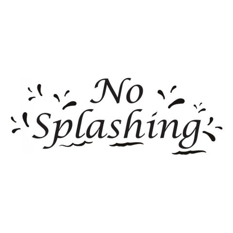 Rienda Libre Graphics - Decomural No Splashing Bathroom Ws-40971