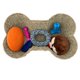 thumbnail image 5 of Cesta para juguetes de perro OtterPets con forma de hueso de pasto marino 56 x 36 cm, 5 of 5