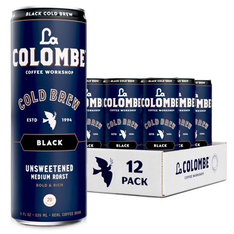 Café Cold Brew La Colombe Negro Sin Azúcar 325Ml X12