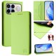 thumbnail image 1 of Funda Billetera con Soporte para Xiaomi Poco F8 Ultra Bloqueo RFID Plegable Verde claro, 1 of 6